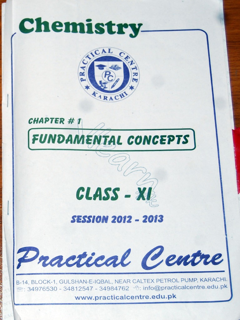 Chemistry XI - Chapter - 1 - Practical - Center PDF | PDF