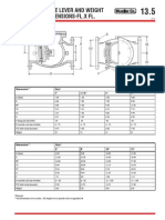 2"-12" Swing Type Lever and Weight Check Valve Dimensions-Fl.X FL