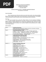 Syllabus in Philippine Literature 13 14