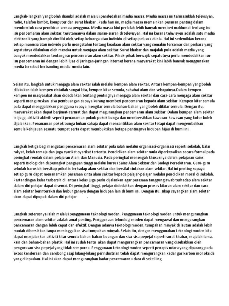 Langkah Alam Sekitar  PDF
