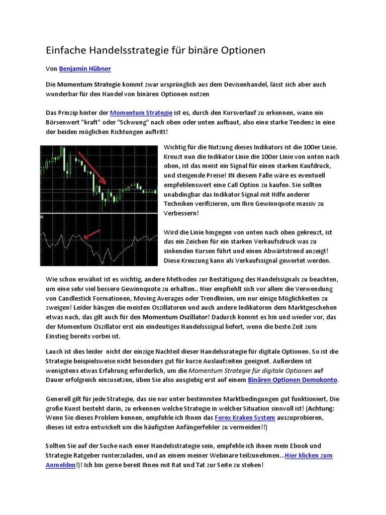 signale binäre optionen kostenlos