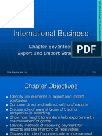 International Business: Chapter Seventeen Export and Import Strategies