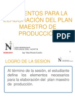 PPT_Elementos Para La Elaboración Del Plan Maestro de Producción