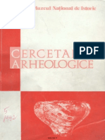 Cercetari Arheologice V 1982