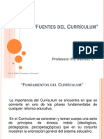 Fuentes Del Curriculum 2