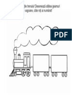 Numãrã Roþile Trenului! Deseneazã Atâtea Geamuri La Vagoane, Câte Roþi Ai Numãrat!