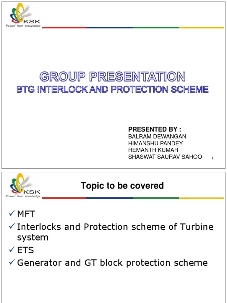 Turbine Interlock and Protection Schemes | PDF | Pump | Bearing ...