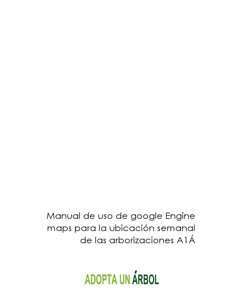 Manual Google Maps para Arborizaciones | PDF | Google | Mapa