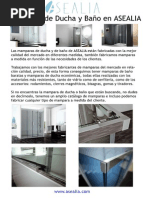 Mamparas de Ducha y Baño en Asealia