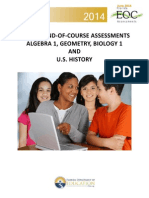 Florida End-Of-Course Assessments Algebra 1, Geometry, Biology 1 AND U.S. History