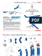 Papercraft Air Tahiti Nui AIRBUS A340-300