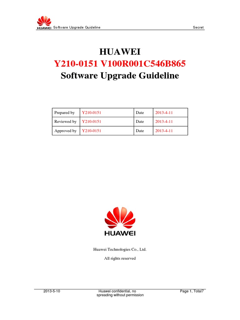 Huawei Software Upgrade Guide | PDF | Zip (File Format) | Secure Digital