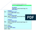 Jadual Olahraga