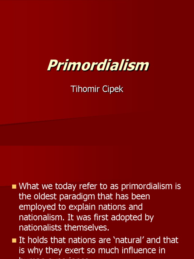 primordialism vs constructivism