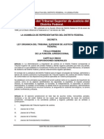 Ley Organica Del Tribunal Superior de Justicia Del Distrito Federal