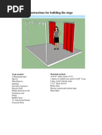 Stage Instructions