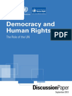 Democracy and Human Rights the Role of the UN PDF