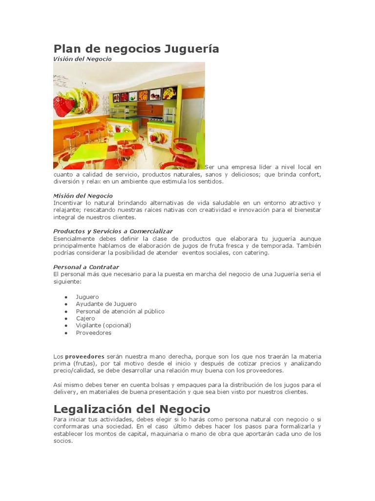 Negocio de Snack Bar PDF Análisis FODA Calidad