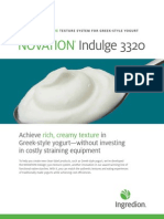 NOVATION® Indulge 3320 Starch Fact Sheet