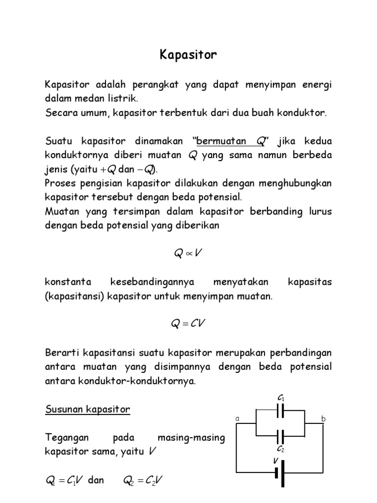 Contoh Soal Kapasitor Dielektrik