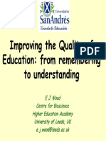 Improving Education Quality Through Understanding Learning