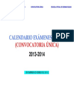 2013-2014. Calendario Público Libres Cast