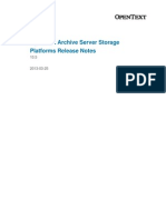 OpenText Archive Server Storage Platforms 10.5.0 Release Notes