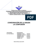 Condonación de La Deuda