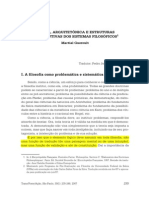 Lógica, arquitetônica e estruturas constitutivas dos sistemas filosóficos