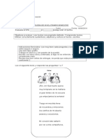 Prueba de Nivel Lenguaje 2014