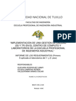 Informe de Calidad LABORATORIOS