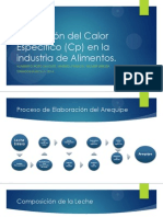 Aplicación Del Calor Específico (CP) en