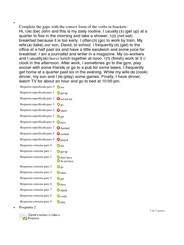 Complete The Gaps With The Correct Form of The Verbs in Brackets | PDF