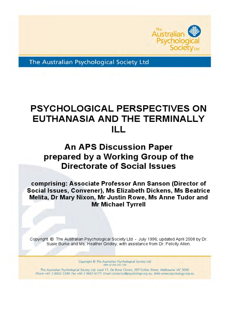 euthanasia research paper topics