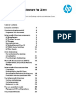 HP Reference Architecture For Client Virtualization