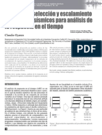 Métodos de Selección y Escalamiento de Registros Sísmicos para Análisis de Respuesta en El Tiempo