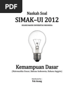 Download Naskah Soal SIMAK-UI 2012 Kemampuan Dasar by Ario Parlindungan Hutasuhut SN230017353 doc pdf