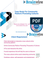 Case Study For Community Platform Promoting Cultures
