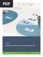 Information Theory, Coding and Cryptography Unit-3 by Arun Pratap Singh