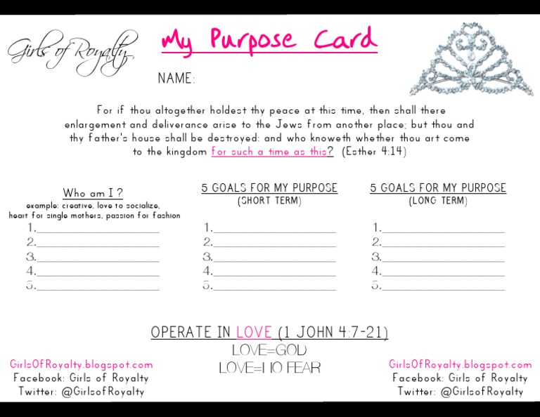 Purpose Card PDF