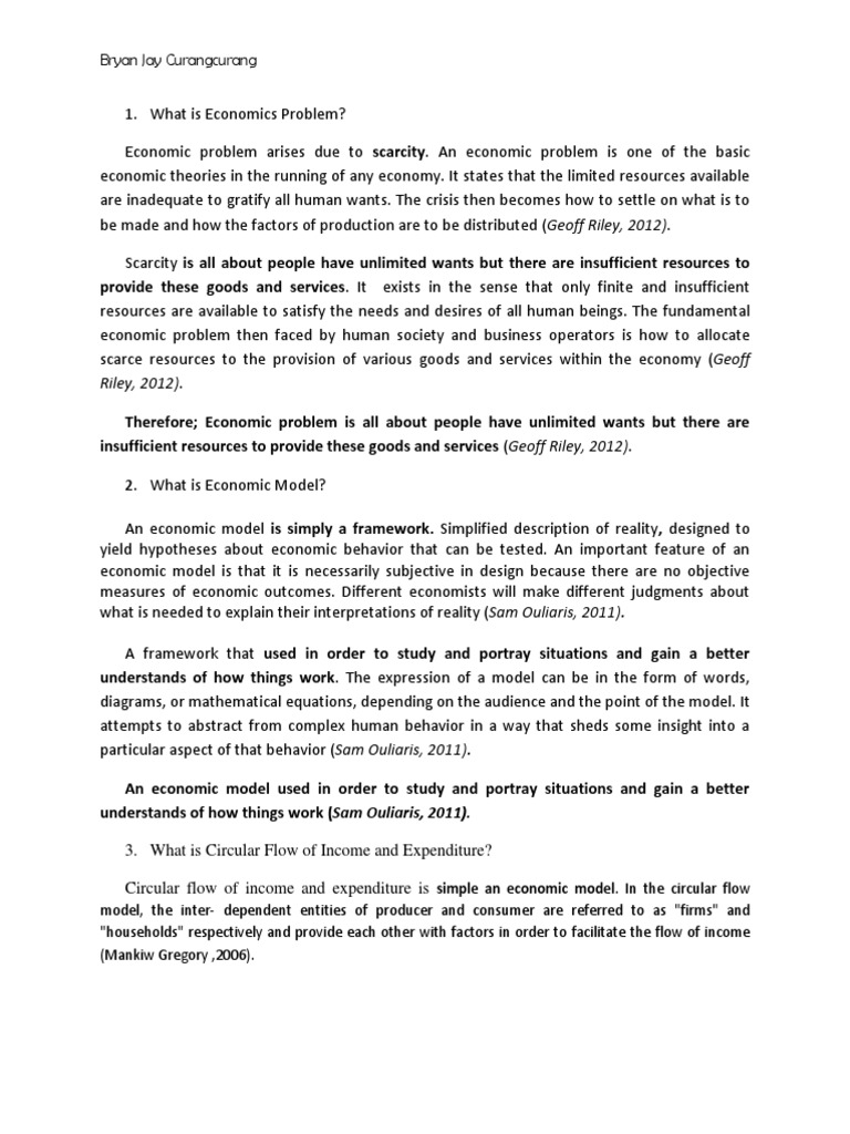 What Is Economics Problem | PDF