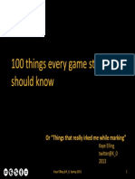 100 Things Every Game Student Should Know