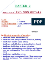 Chapter - 3: Metals and Non Metals