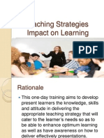 Teaching Strategies Impact On Learning