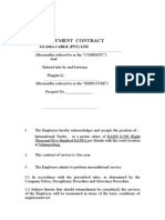 Employment Contratct Li Pinjun