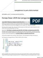 Konsep Dasar JSON Dan Penggunaannya