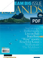 Islands Mag "Dream Big" Cover Contents