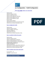 Cisco 2960 Basic Configuration – VLAN Configuration