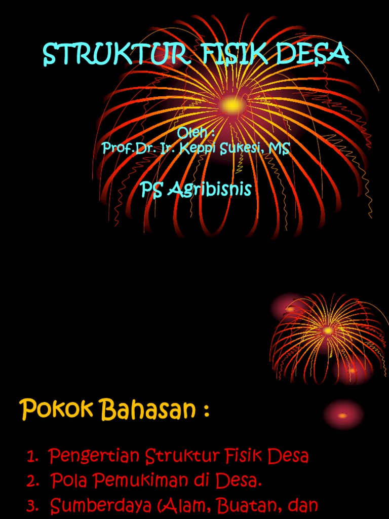 Apa Yang Dimaksud Dengan Struktur Fisik Desa