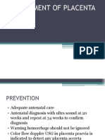 Management of Placenta Praevia